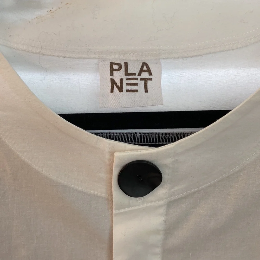 PLA Women's White Button-Down Shirt - Picture 2 of 3